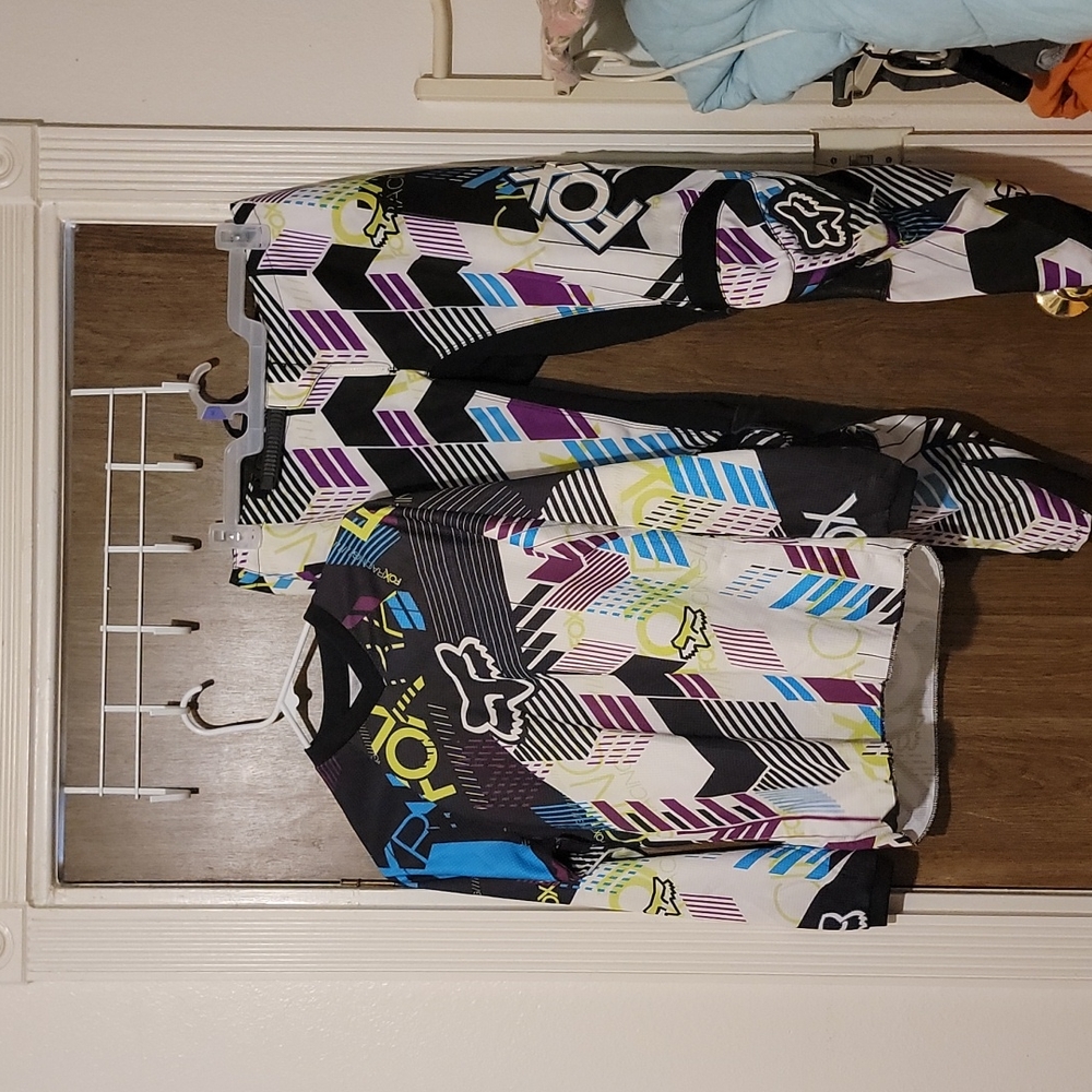 Fox motorcycle riding leathers